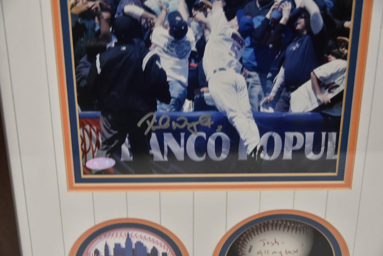 DAVID WRIGHT SIGNED COLLAGE / MARTIN BRODEUR - 7