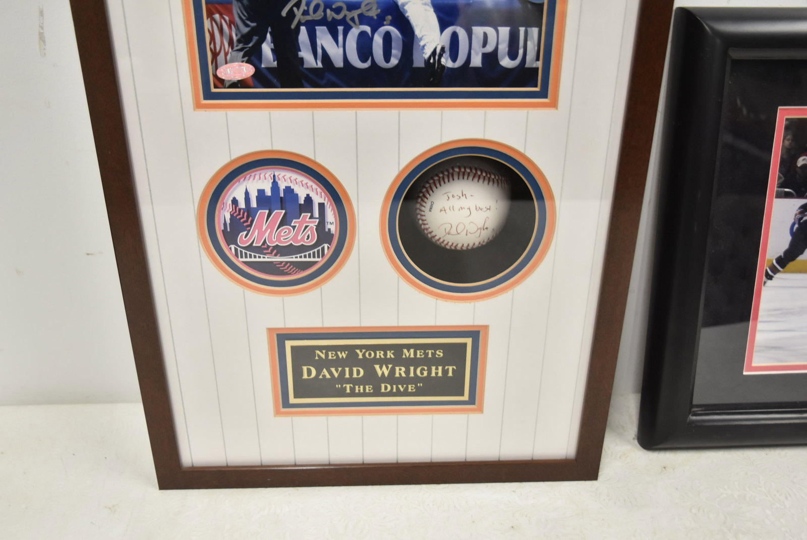 DAVID WRIGHT SIGNED COLLAGE / MARTIN BRODEUR - 8