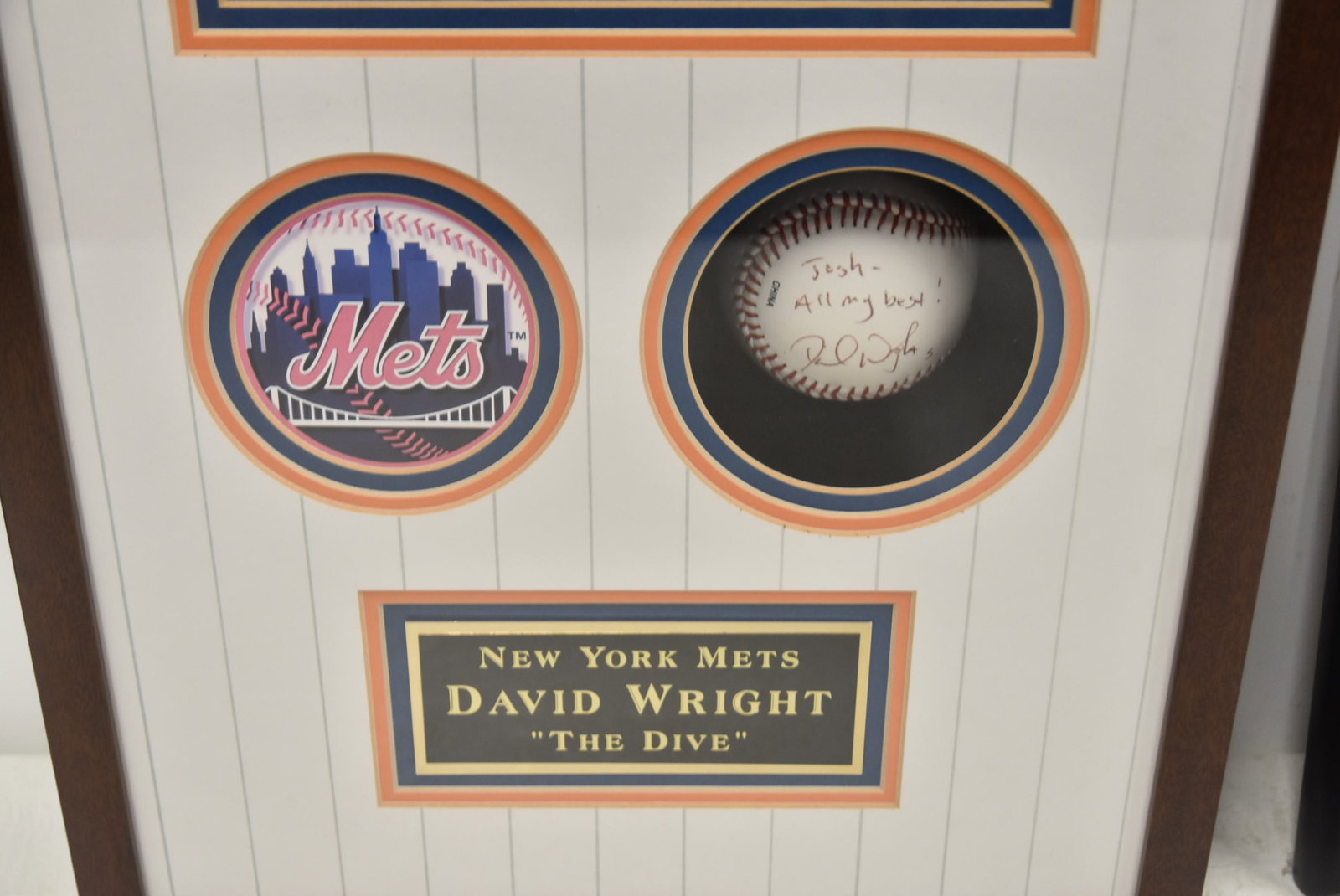 DAVID WRIGHT SIGNED COLLAGE / MARTIN BRODEUR - 9