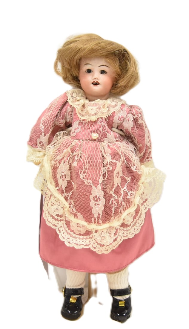 SFBJ 60 FRENCH SOCKET HEAD DOLL: SFBJ (Société Française de Fabrication de Bébés et Jouets) FRENCH SOCKET HEAD DOLL - 12" TALL MARKED S.F.B.J 60 ; PARIS 11/0