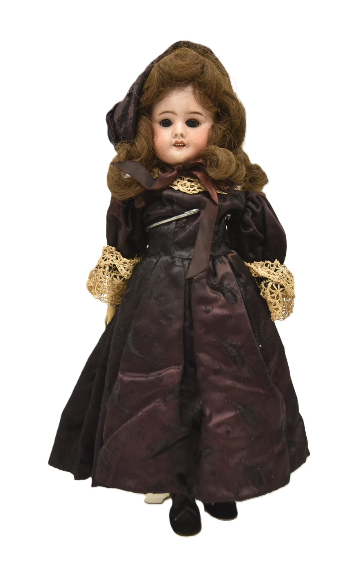SFBJ 60 2/0 FRENCH SOCKET HEAD DOLL: SFBJ (Société Française de Fabrication de Bébés et Jouets) FRENCH SOCKET HEAD DOLL - 16" TALL MARKED S.F.B.J. 60 2/0
