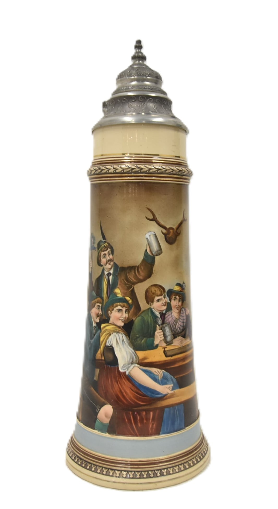 3-LITER GERMAN HAND PAINTED STEIN - 1301 (1 of 12)