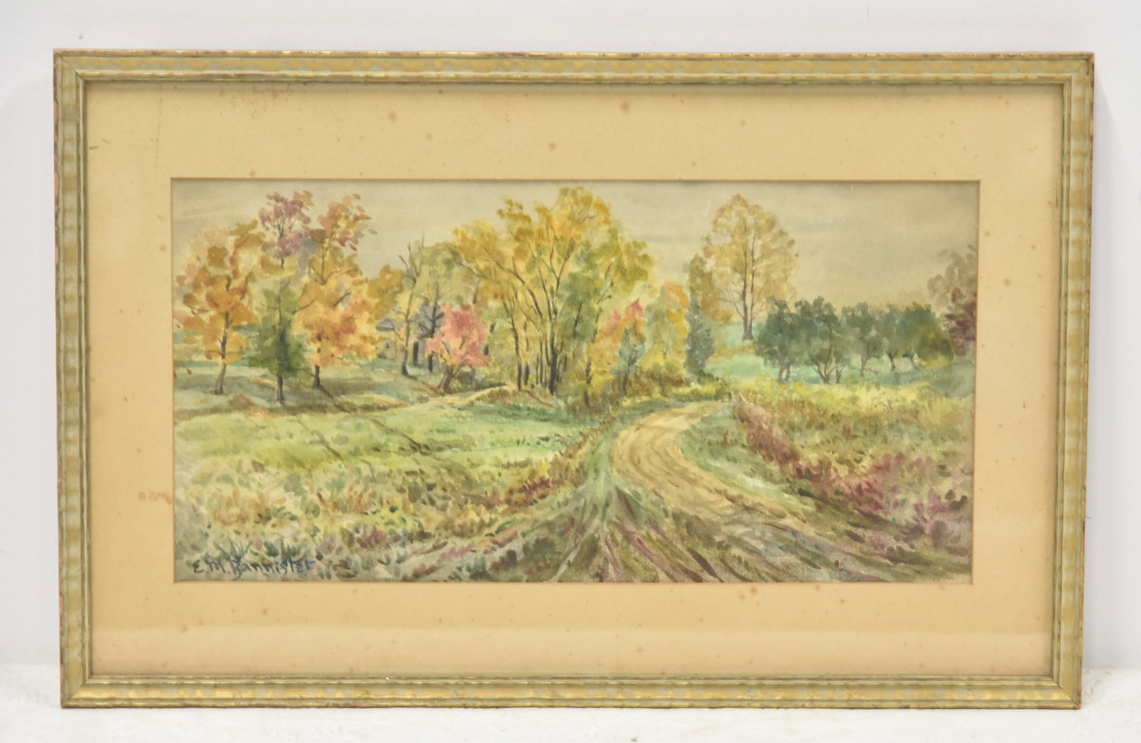EM BANNISTER WATER COLOR ON PAPER WOODED PATH (1 of 8)