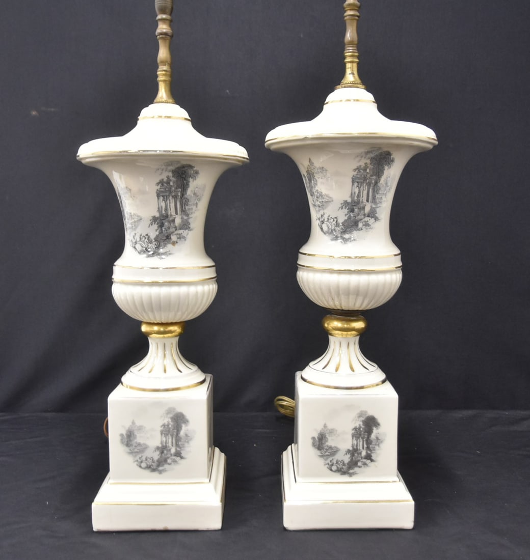 (Pr) CLASSICAL STYLE URN FORM LAMPS (1 of 9)