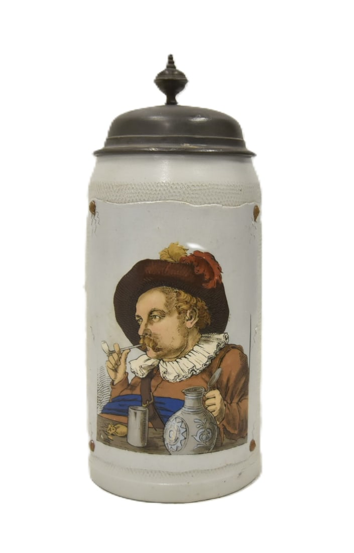 METTLACH 1641 TAPESTRY STEIN (1 of 19)