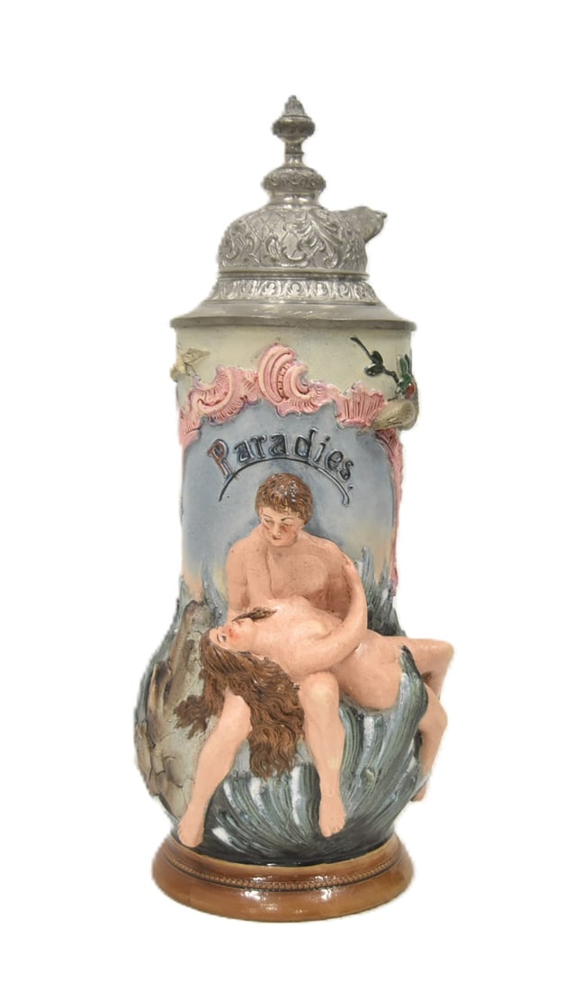 1/2 LITER ADAM & EVE # 1546 BEER STEIN (1 of 11)