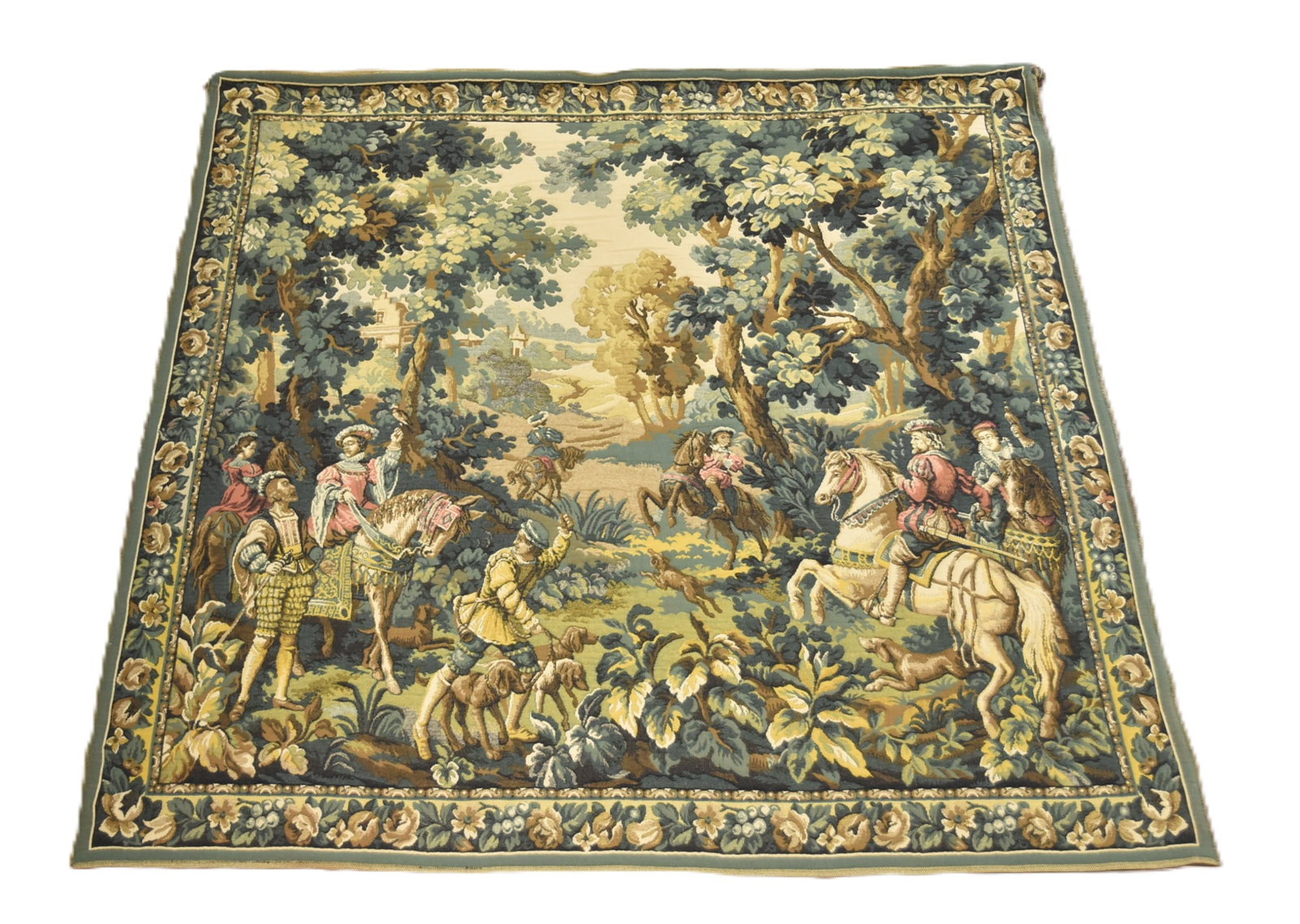 LARGE FIGURAL LANDSCAPE TAPESTRY (1 of 15)