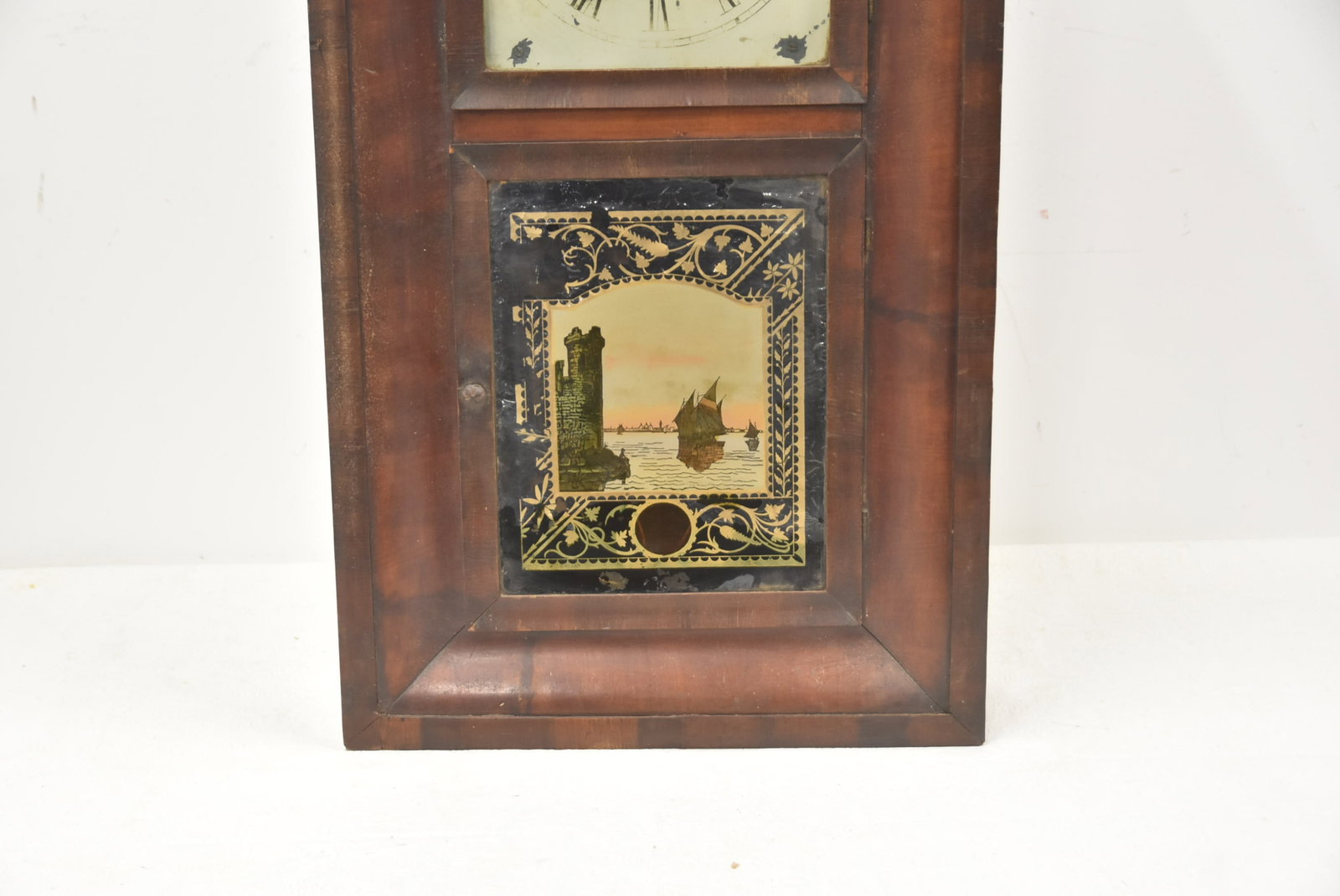 NEW HAVEN REVERSE PAINTED OG CLOCK - 3