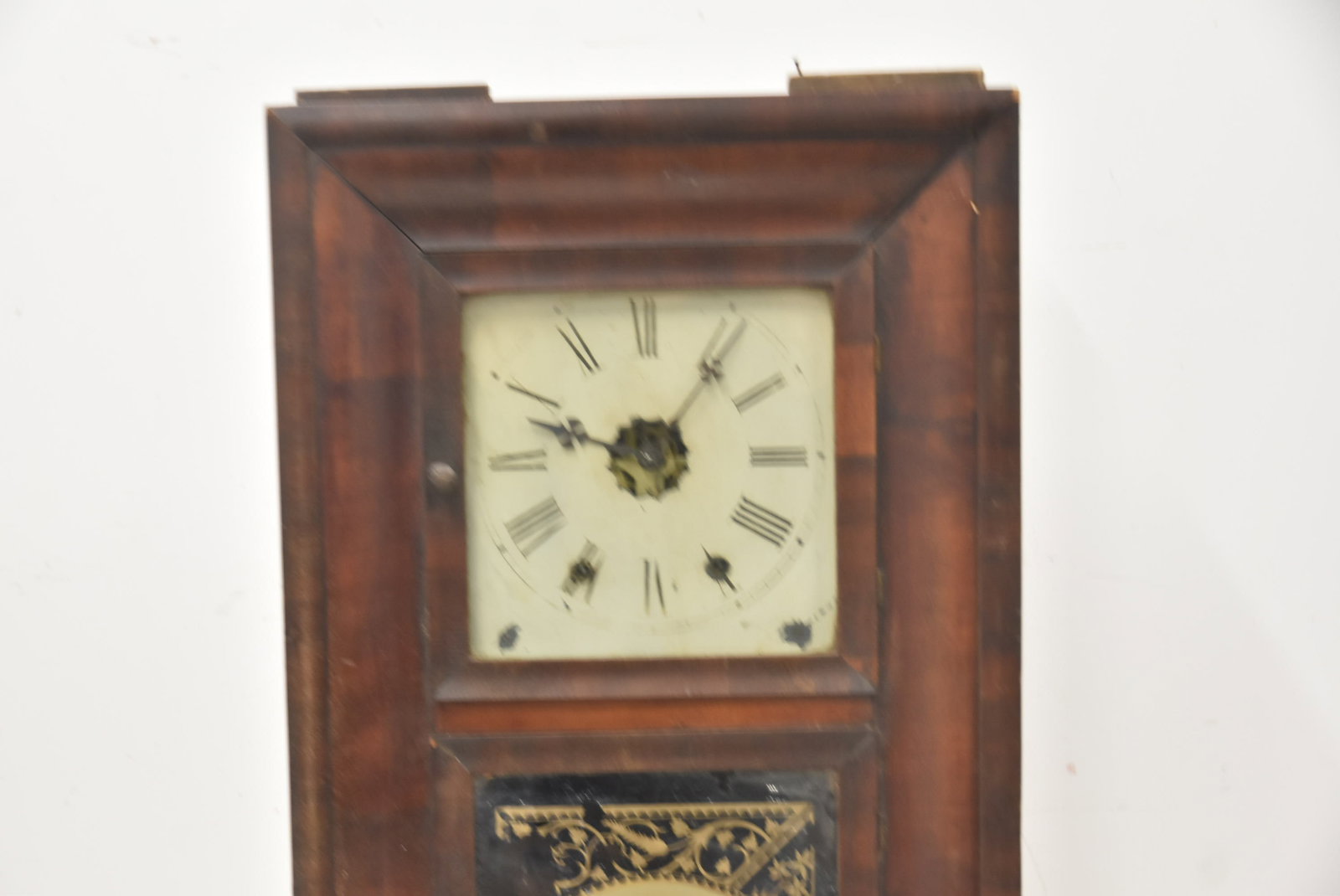 NEW HAVEN REVERSE PAINTED OG CLOCK - 4
