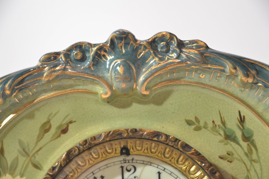 "LA CORSICA" ROYAL BONN ANSONIA MANTLE CLOCK - 5