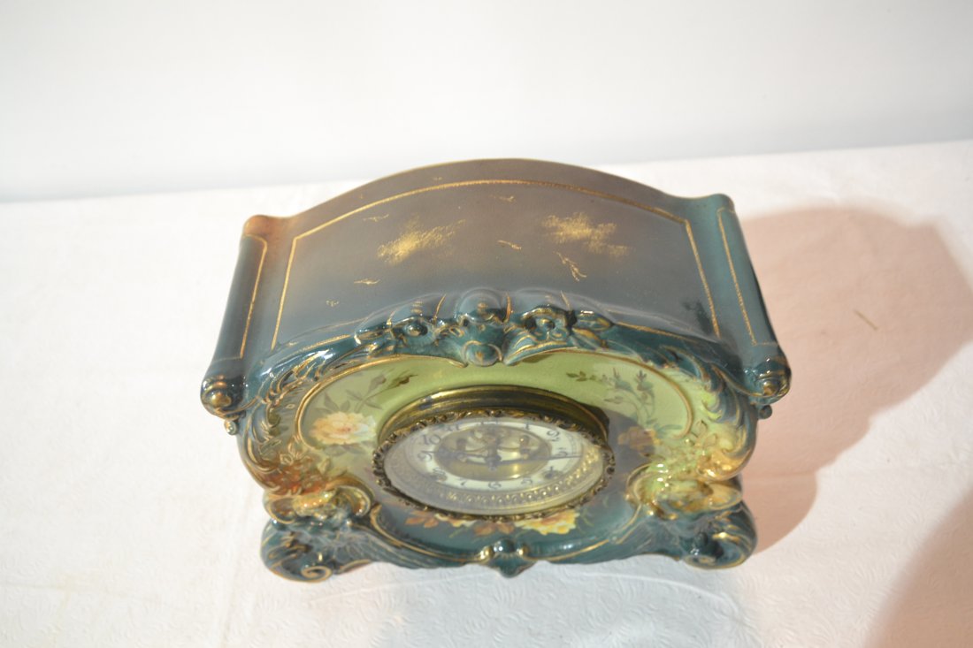 "LA CORSICA" ROYAL BONN ANSONIA MANTLE CLOCK - 7