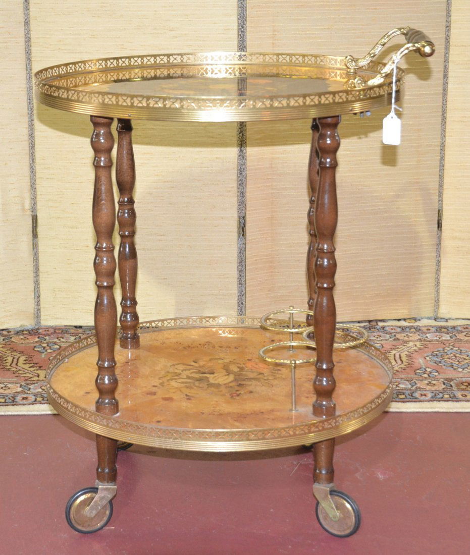 VINTAGE SORRENTO ITALIAN BEVERAGE CART 22" x 27"