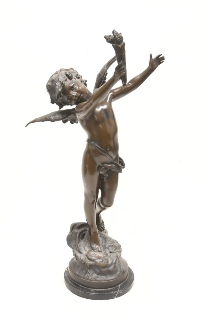 AFTER MOREAU , BRONZE CUPID HOLDING TORCH (1 of 11)