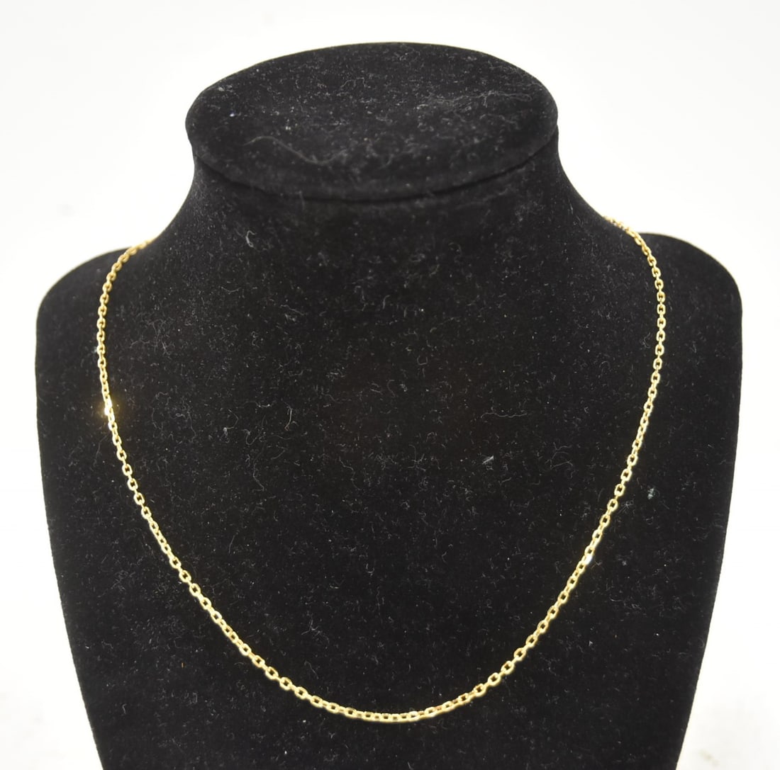 ITALY 14kt GOLD CHAIN - 17": ITALY 14kt GOLD CHAIN - 17" ; 4.14grams