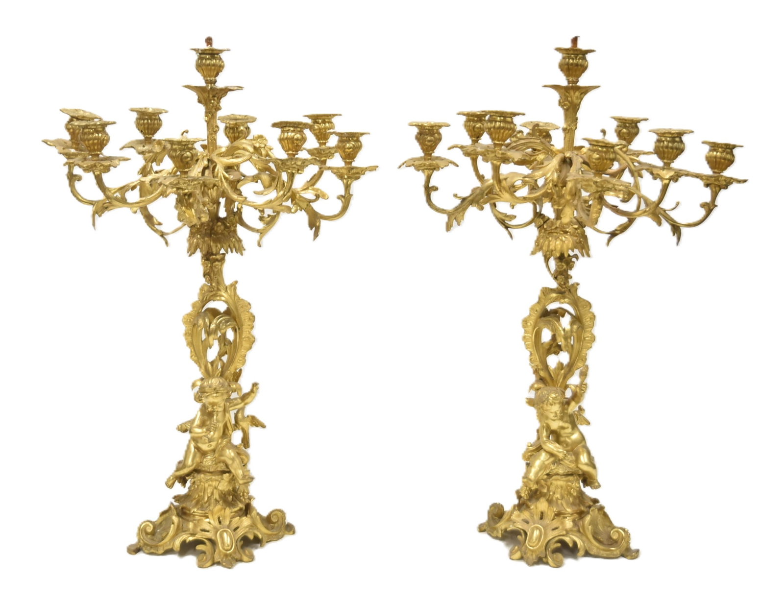 (Pr) FRENCH BRONZE FIGURAL CANDELABRAS (1 of 16)