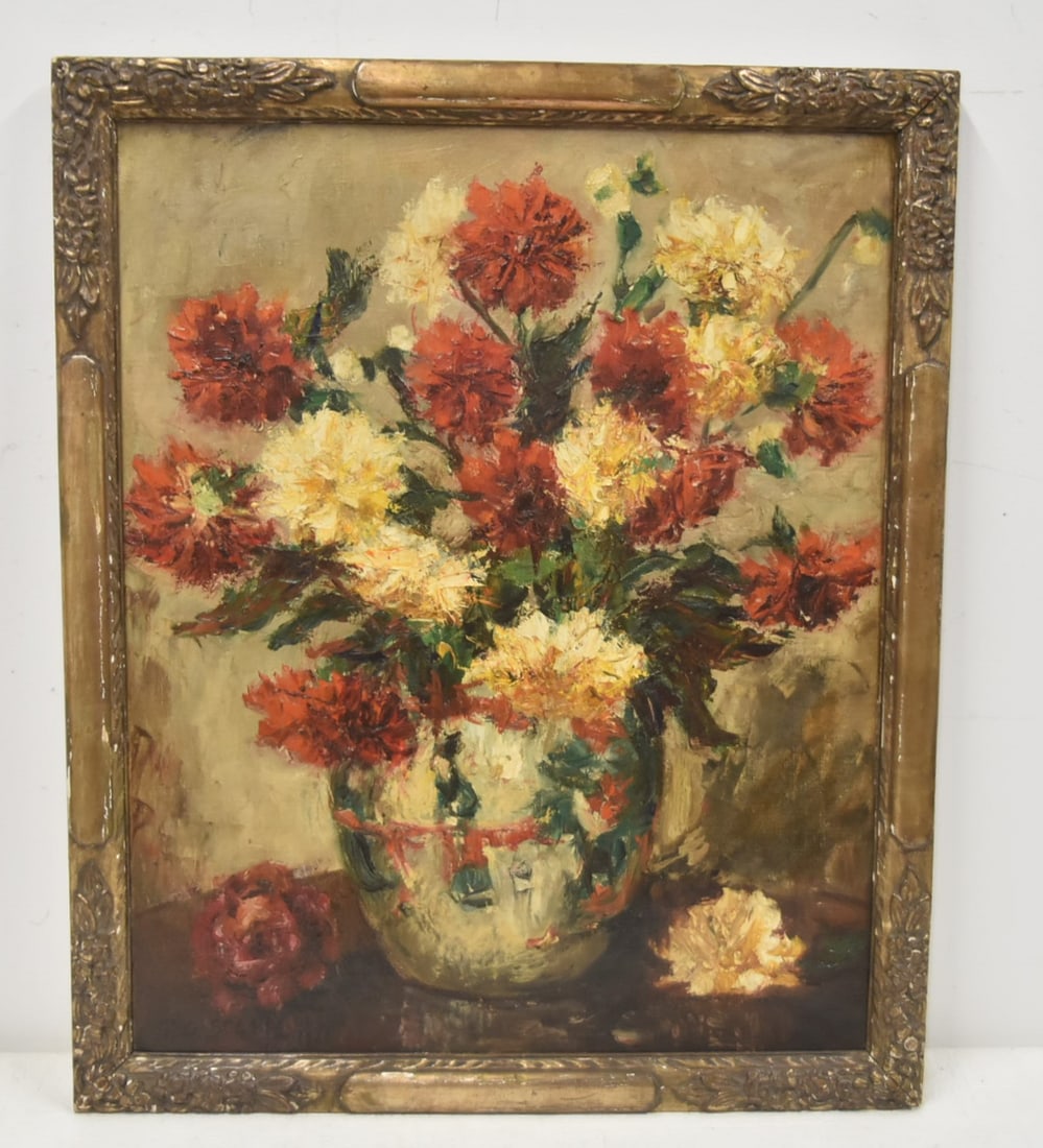 THEODORE CLEMENT STEELE , OIL ON CANVAS STILL LIFE (1 of 12)