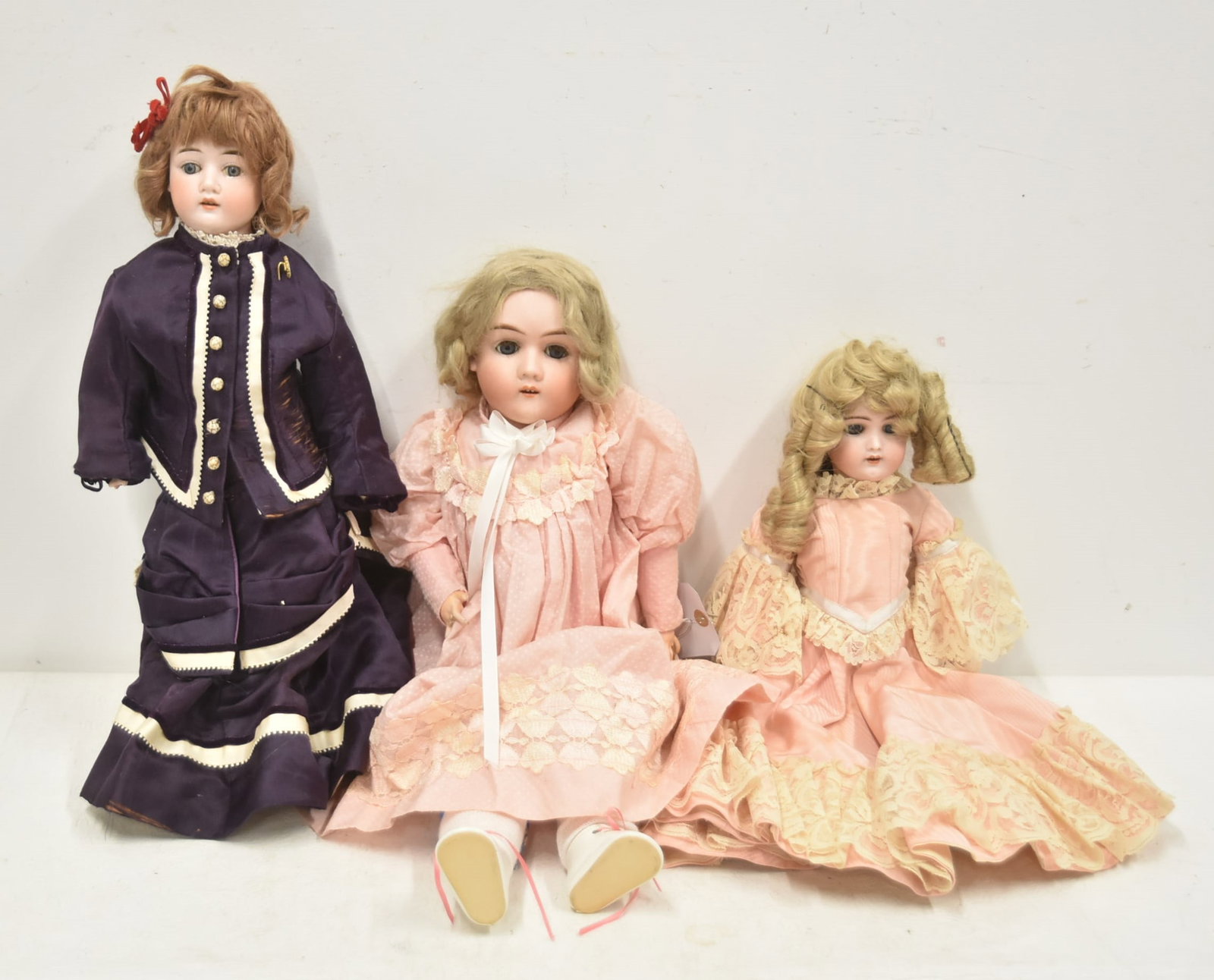 (3) GERMAN BISQUE HEAD DOLLS (1 of 20)