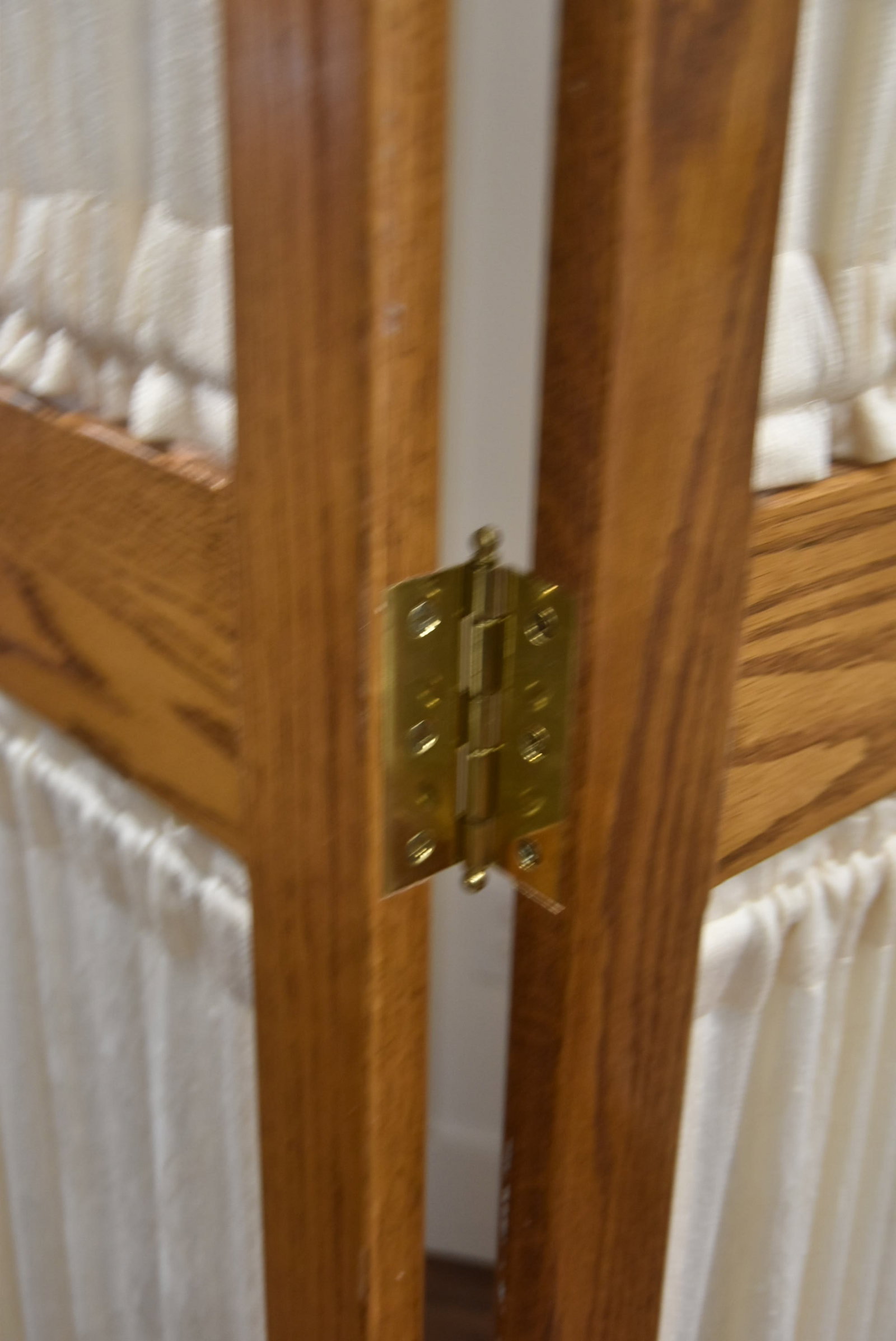 4-PANEL OAK ROOM DIVIDER SCREEN - 12