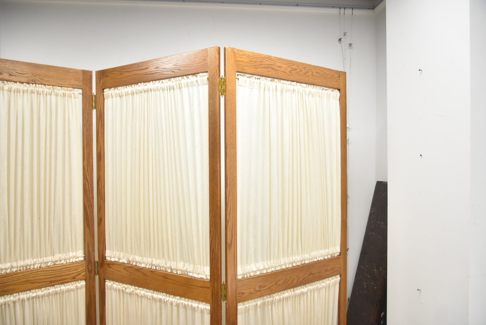 4-PANEL OAK ROOM DIVIDER SCREEN - 7