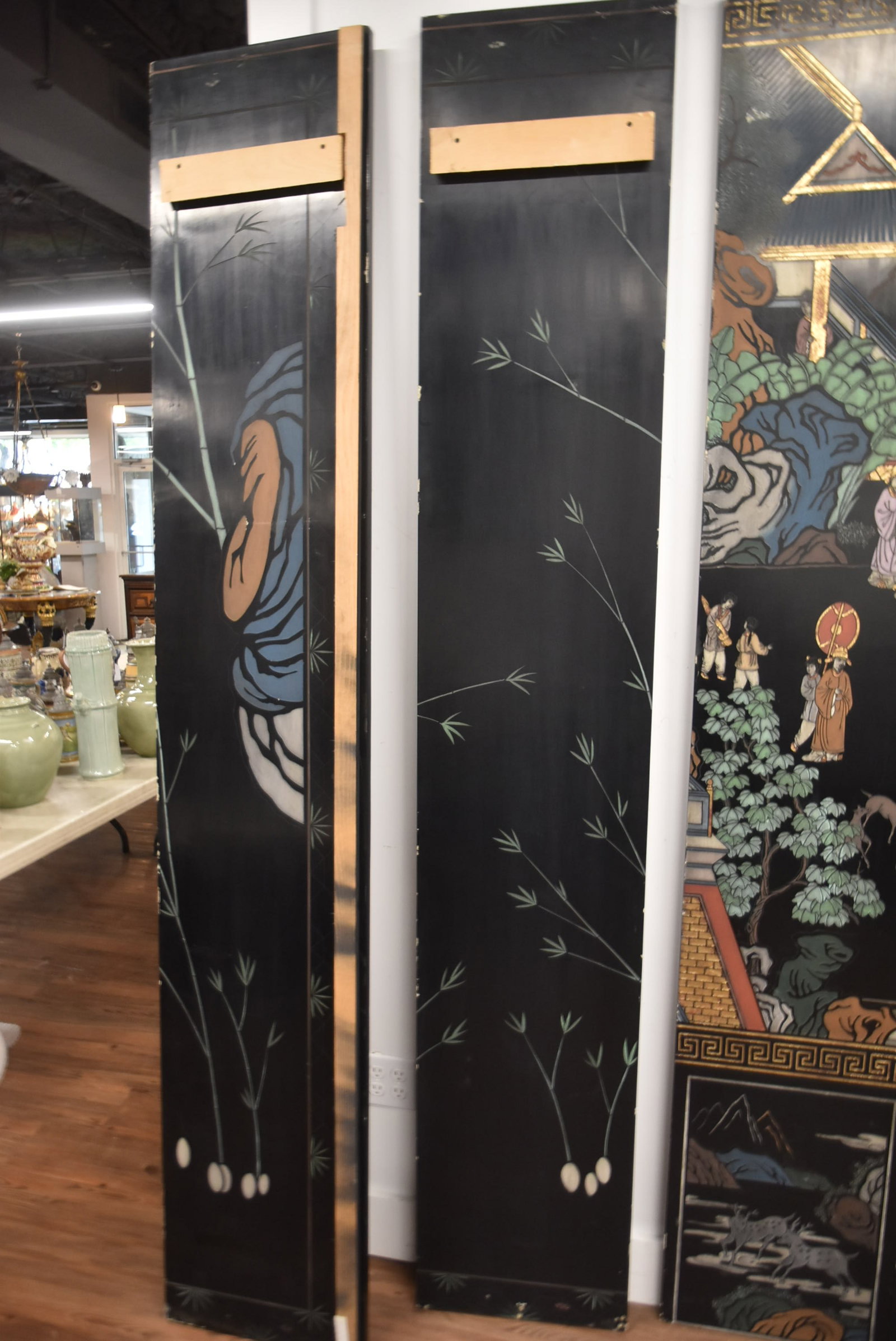 6-PANEL LACQUER COROMANDEL SCREEN - 13