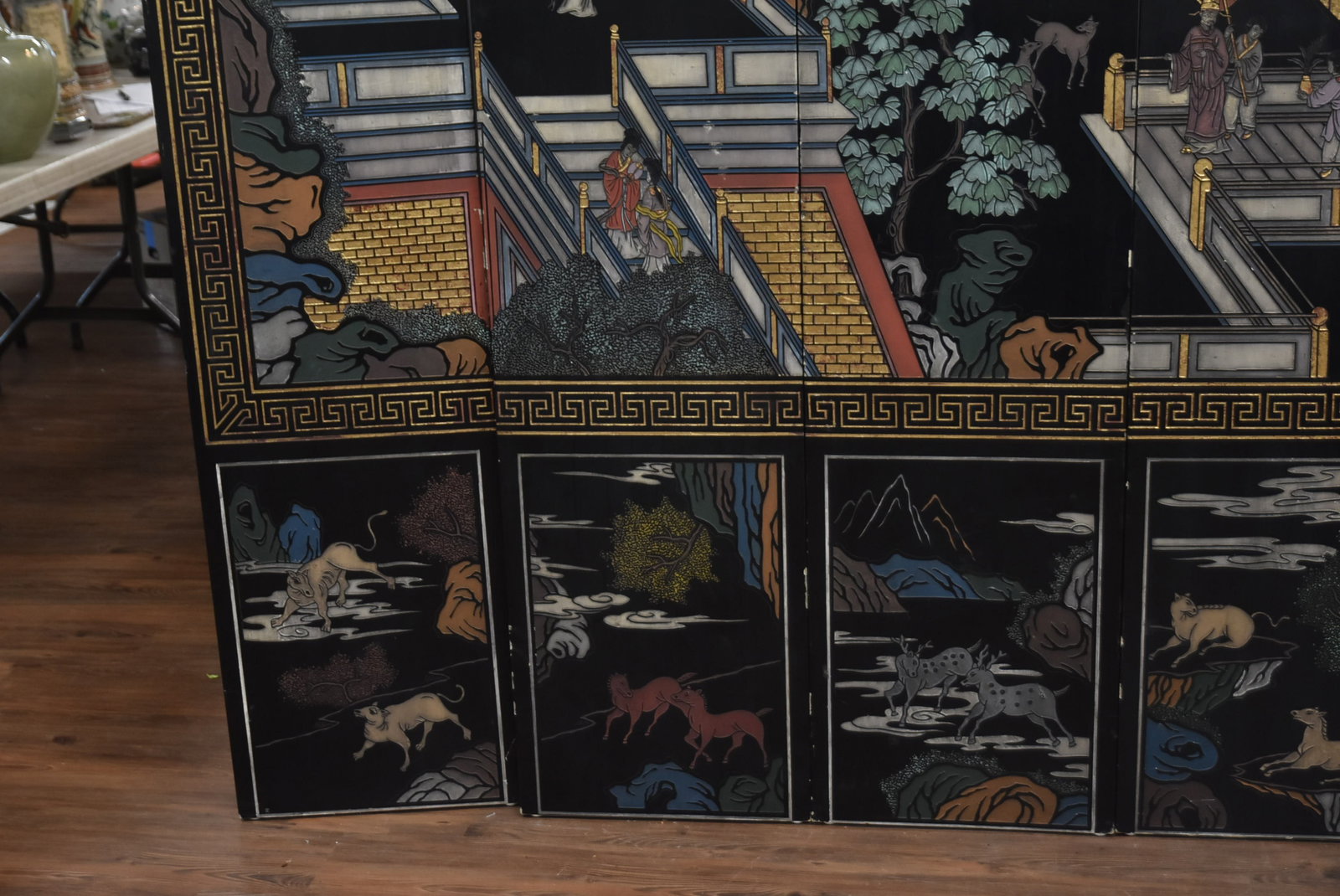 6-PANEL LACQUER COROMANDEL SCREEN - 3