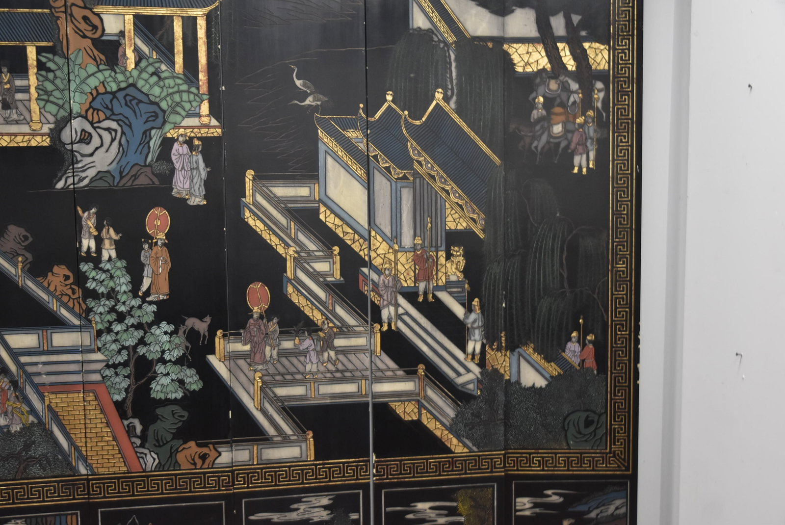6-PANEL LACQUER COROMANDEL SCREEN - 6