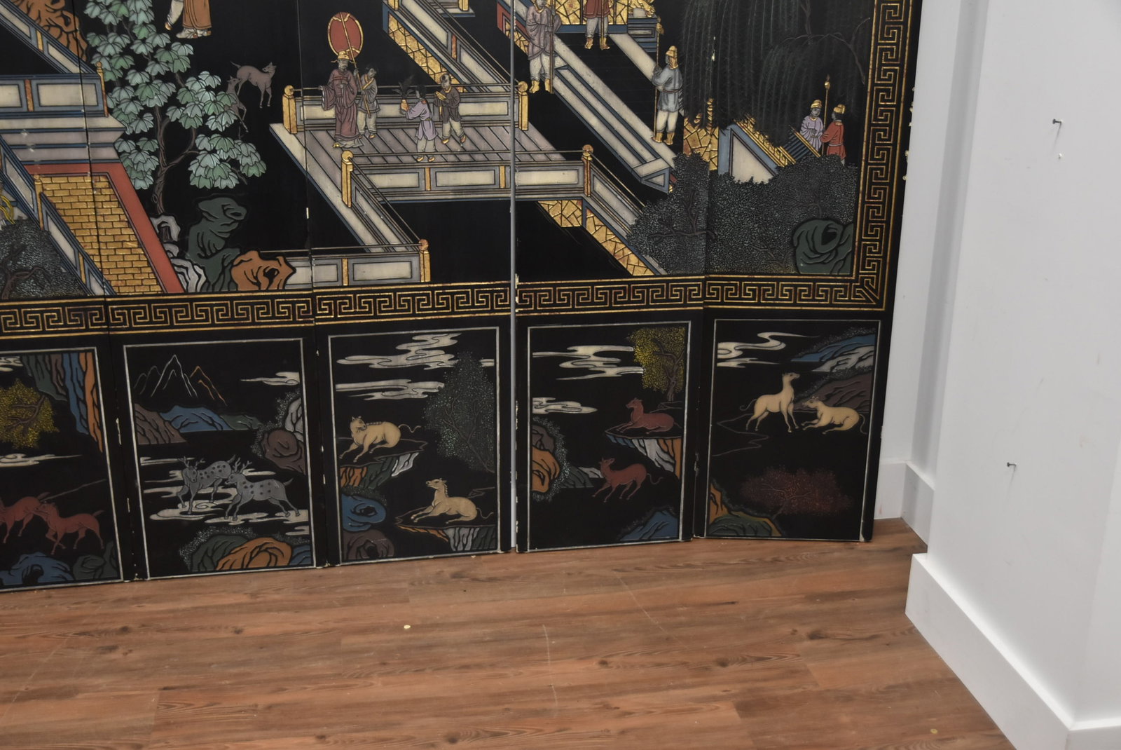 6-PANEL LACQUER COROMANDEL SCREEN - 7