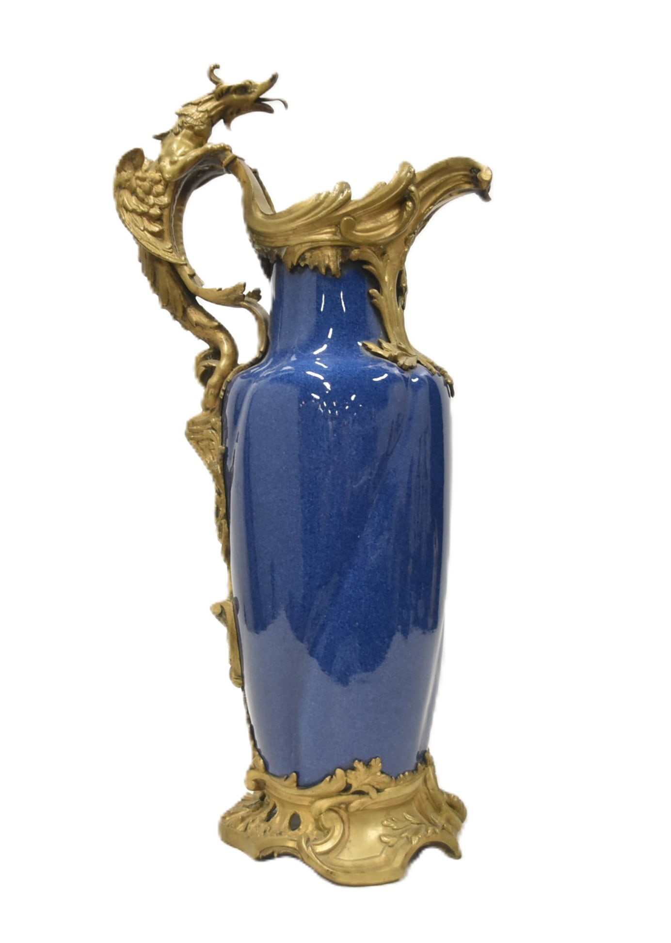 FRENCH CHINESE EXPORT BLEU POUDRE EWER (1 of 15)