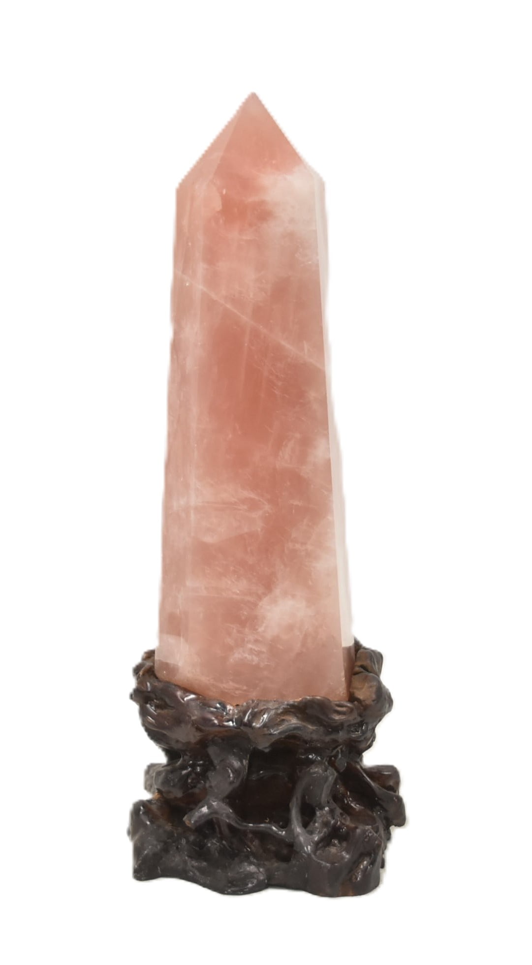 LARGE ROSE QUARTZ OBELISK (1 of 9)