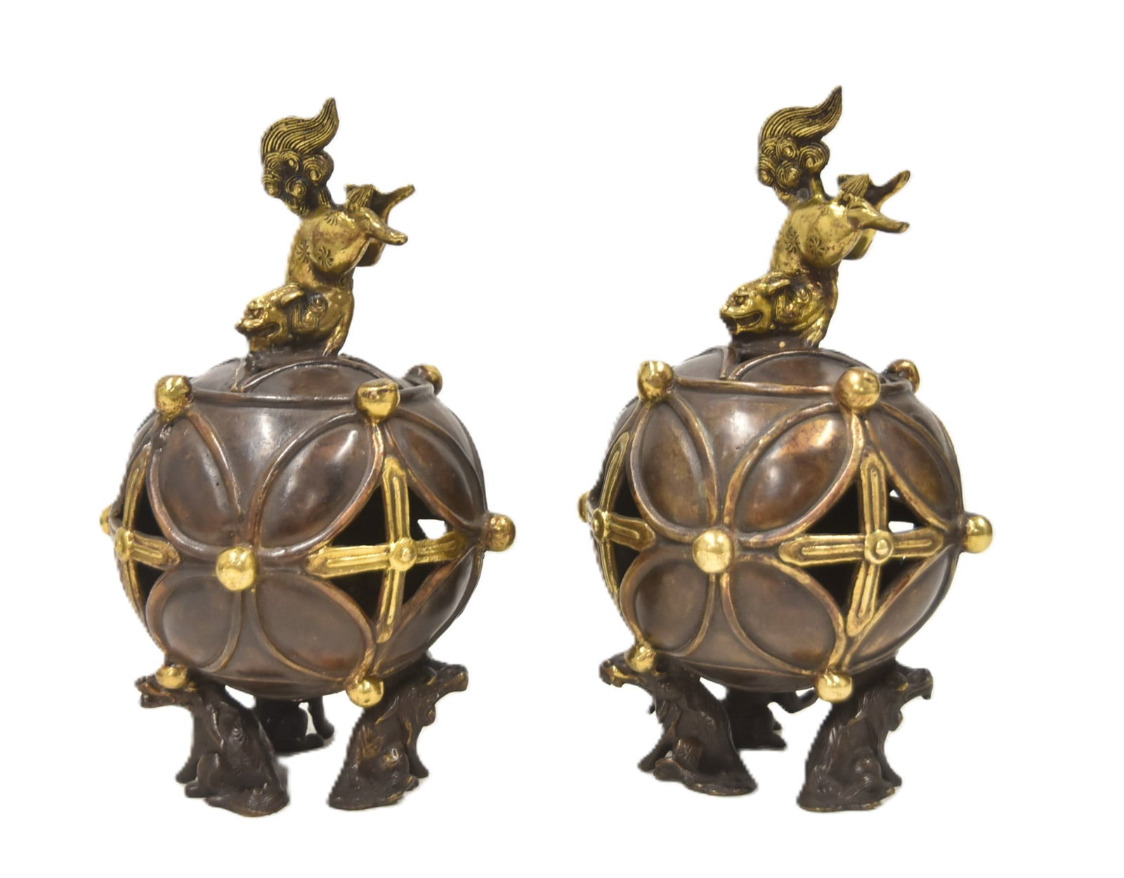 (Pr) JAPANESE BRONZE INCENSE BURNERS (1 of 12)
