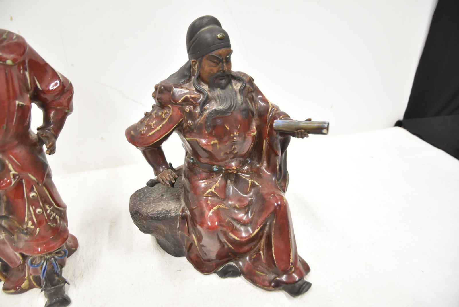 (3) CHINESE EARTHEWARE GENERALS - 4