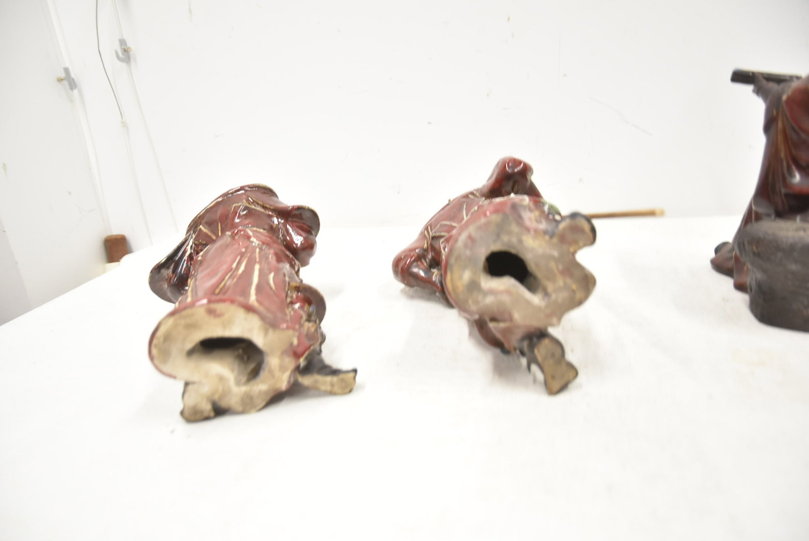 (3) CHINESE EARTHEWARE GENERALS - 6