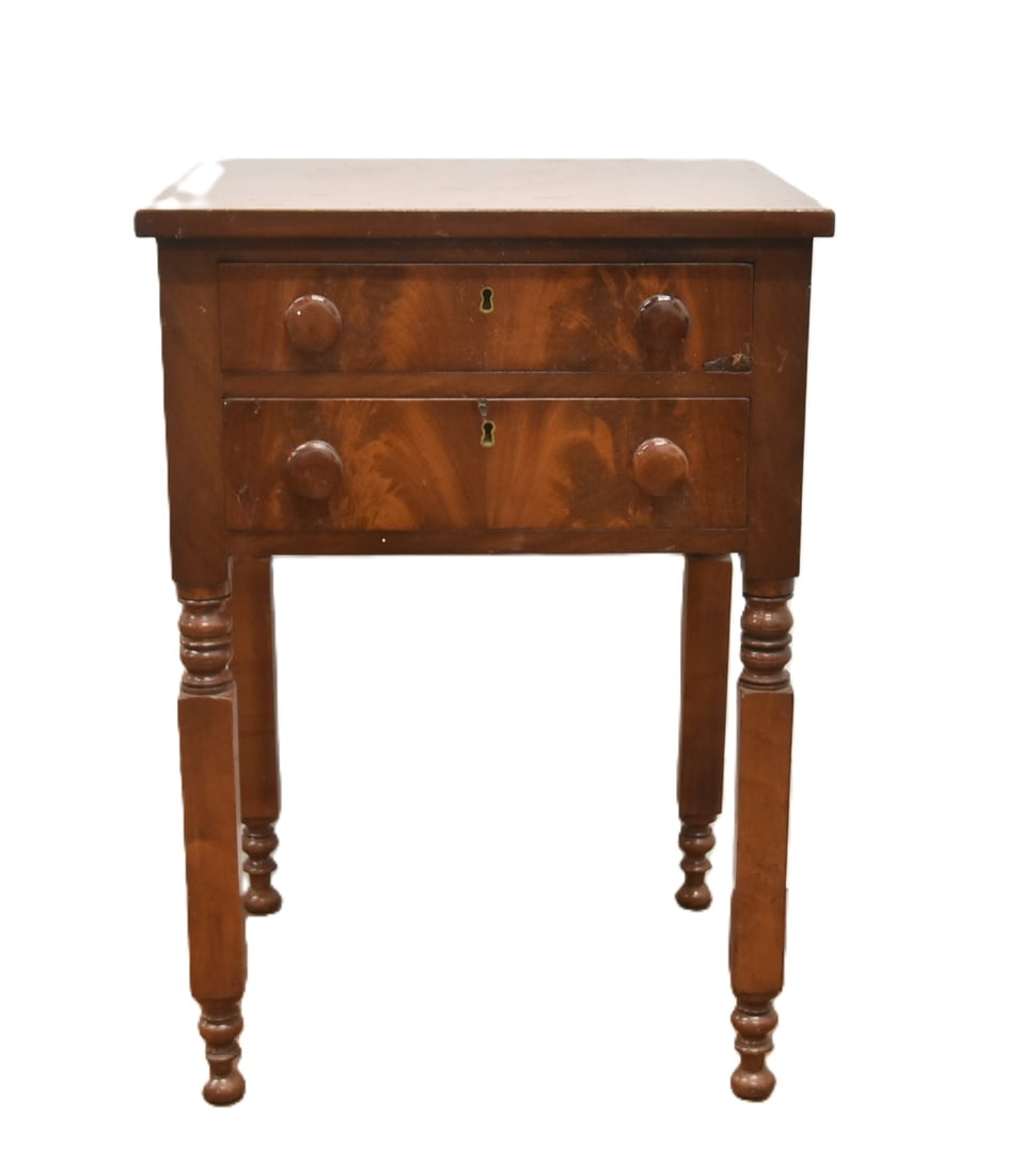 EMPIRE MAHOGANY 2-DRAWER WORK TABLE (1 of 16)