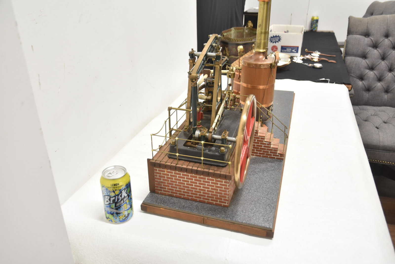 LARGE ENGINERED MODEL STEAM ENGINE & BOILER - 15