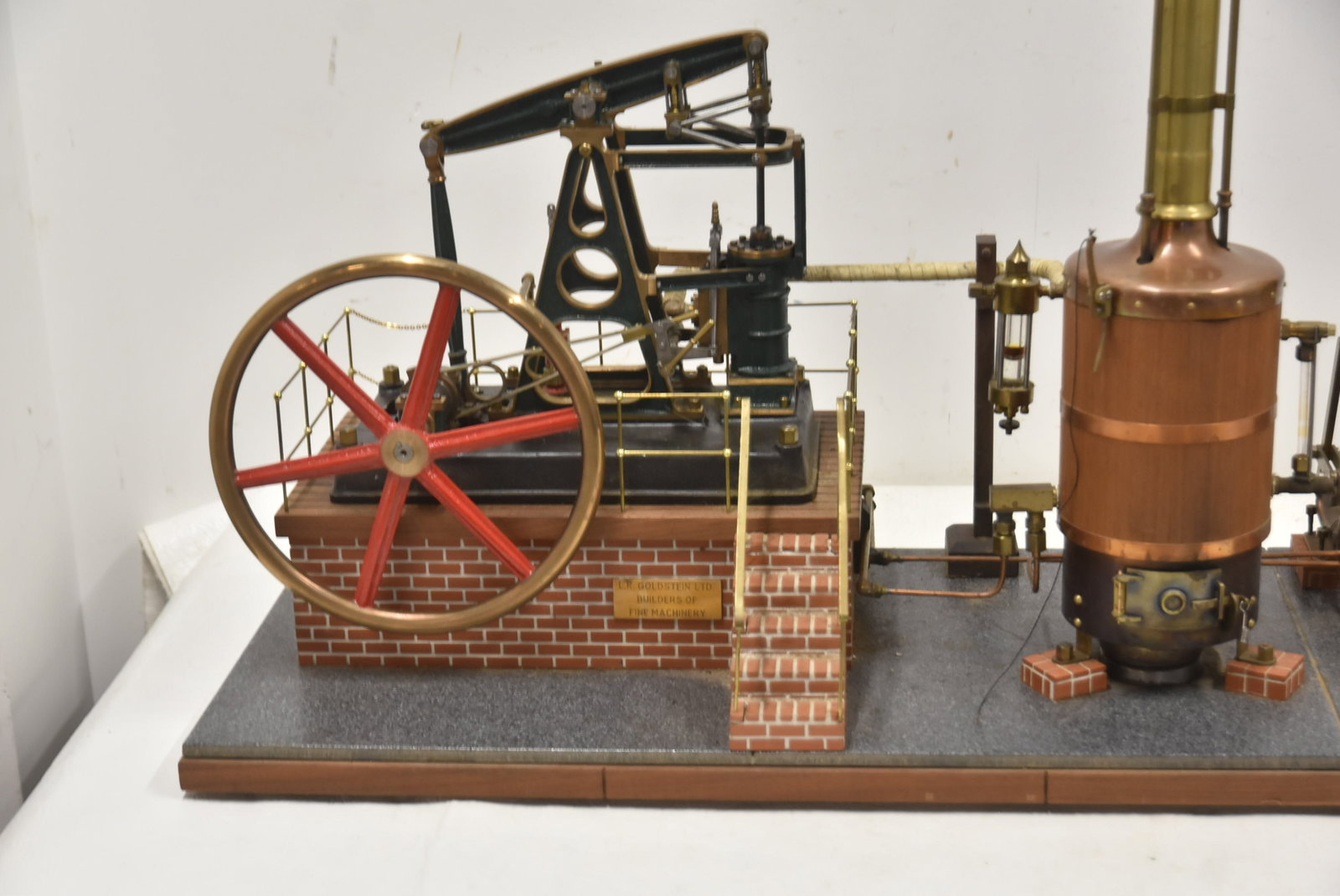 LARGE ENGINERED MODEL STEAM ENGINE & BOILER - 4