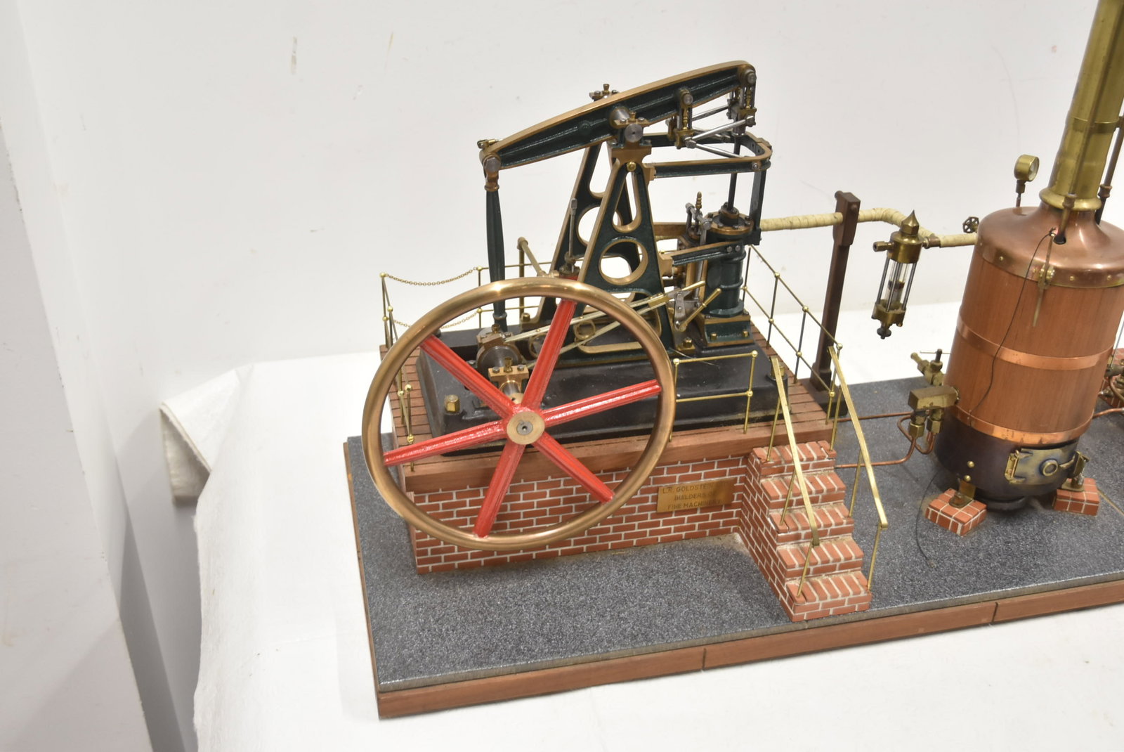 LARGE ENGINERED MODEL STEAM ENGINE & BOILER - 8