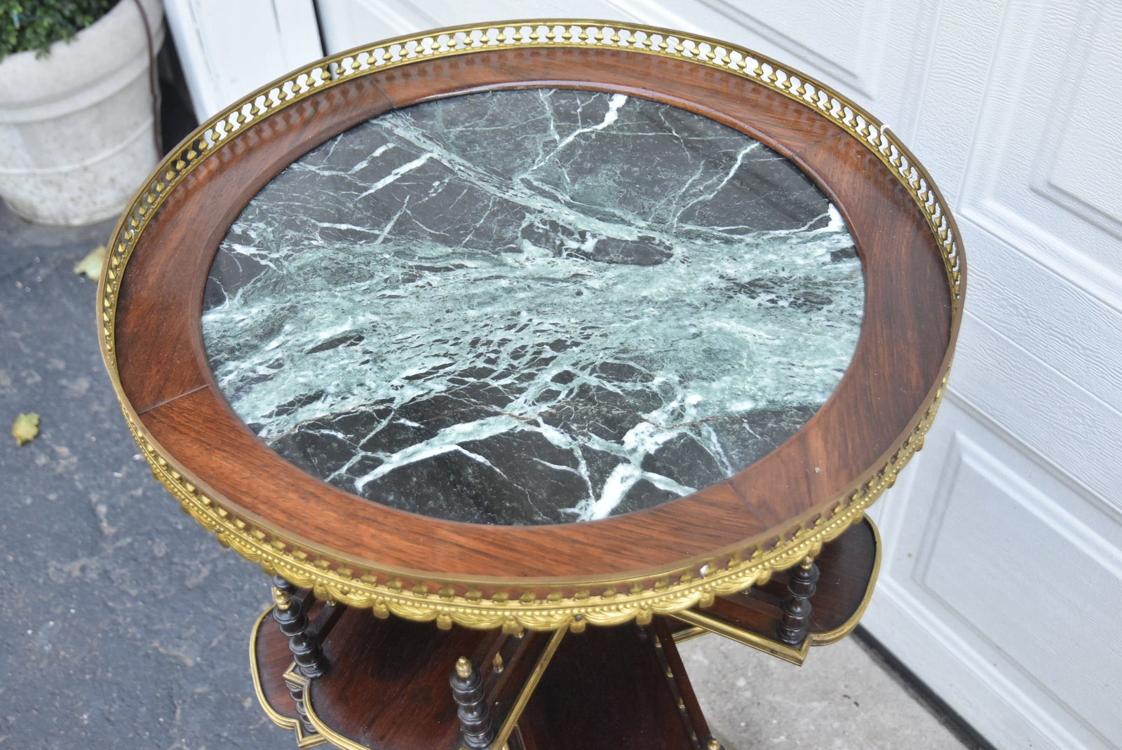19thC BRONZE MOUNTED BOOK CAROUSEL TABLE - 8