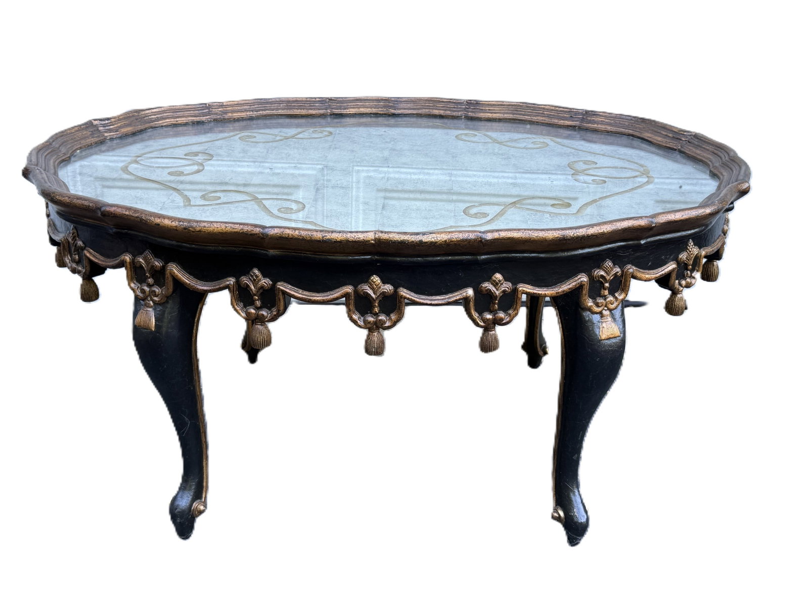 JOHN RICHARD WOOD & EGLOMISE COFFEE TABLE (1 of 9)