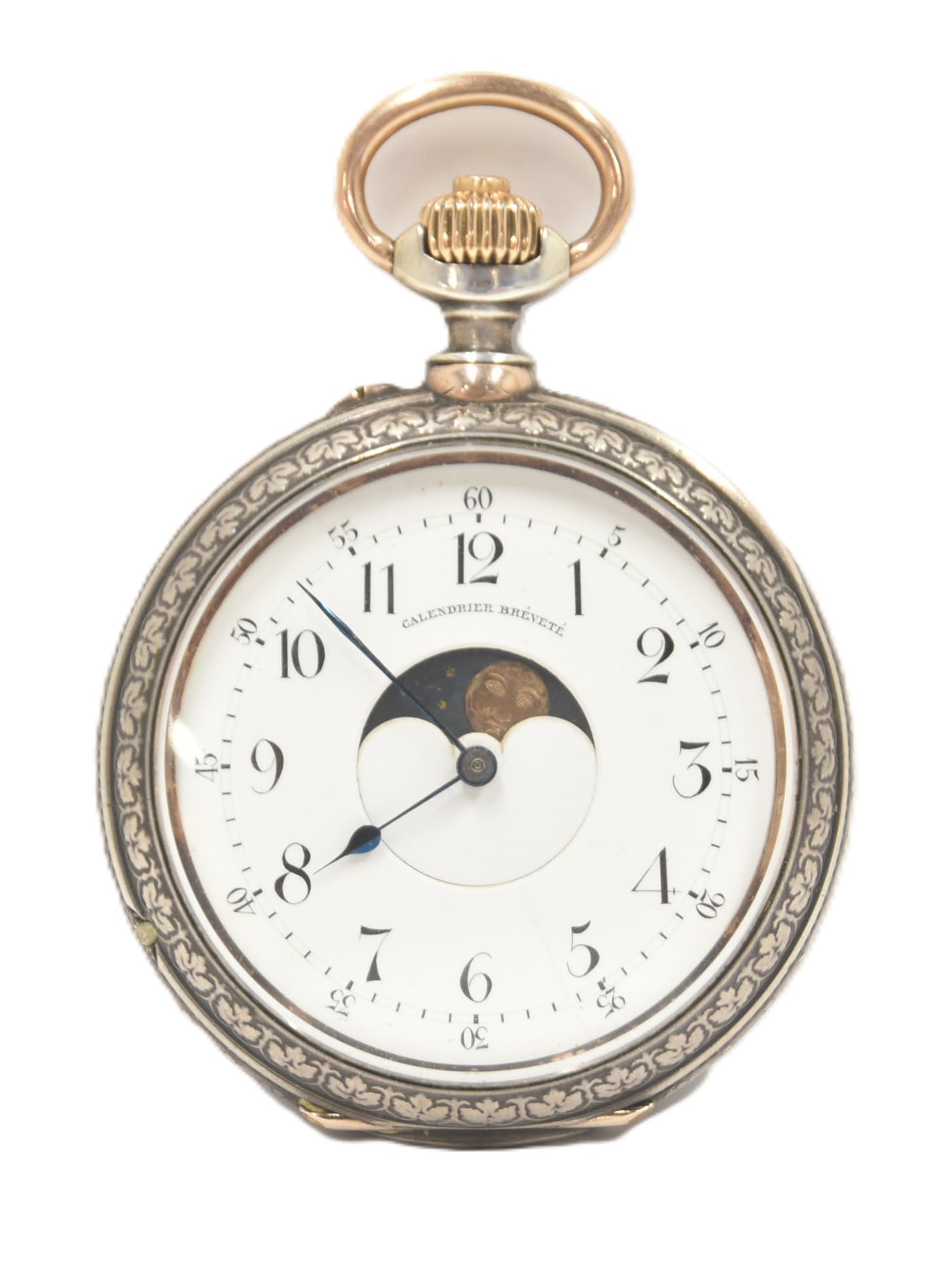 SWISS CALENDIRIER BREVETE DUAL FACE POCKETWATCH (1 of 14)