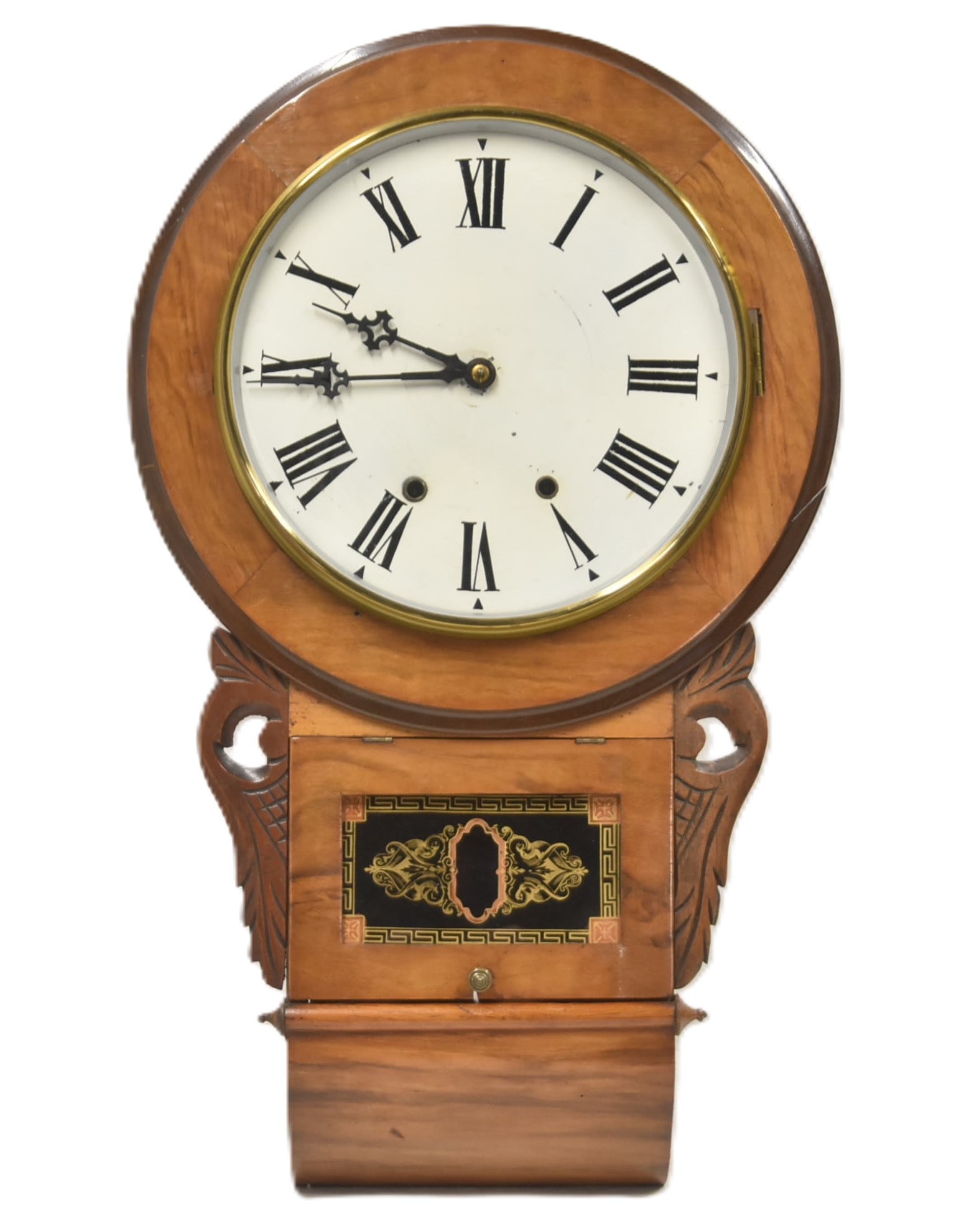 8-DAY ANGLO AMERICAN STYLE WALL CLOCK (1 of 8)
