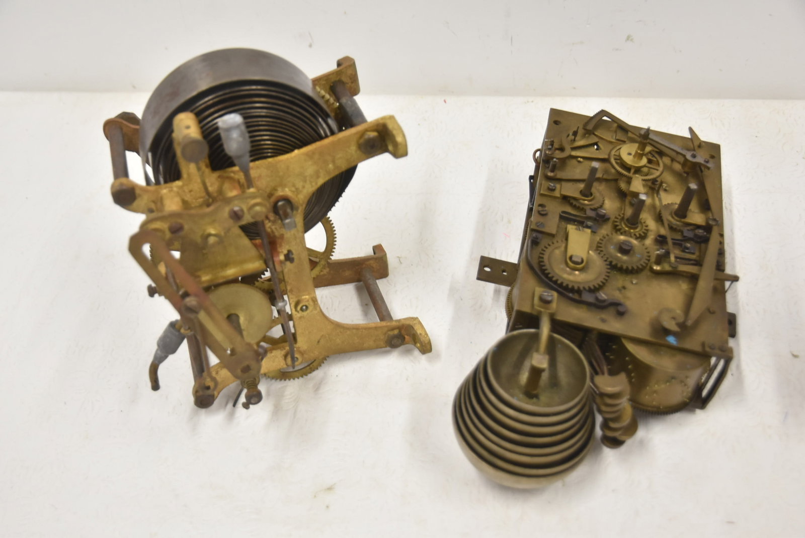 (3) ANTIQUE CLOCK MOVEMENTS - 4