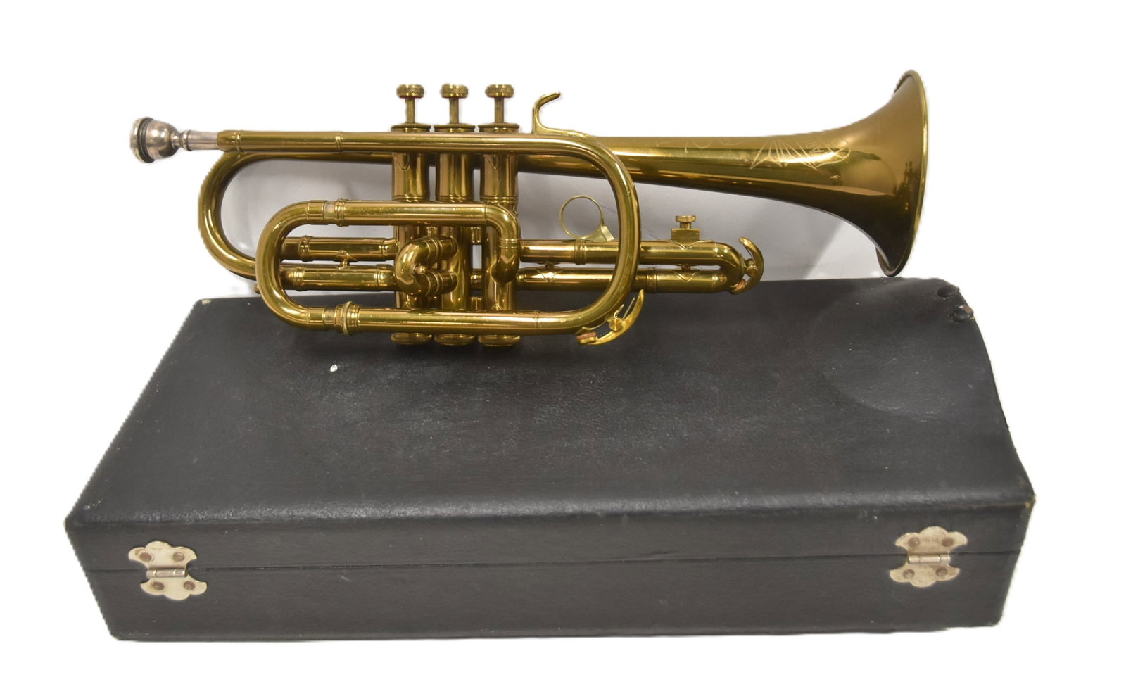 VINTAGE HARRY PEDLER & SONS BRASS CORNET (1 of 10)