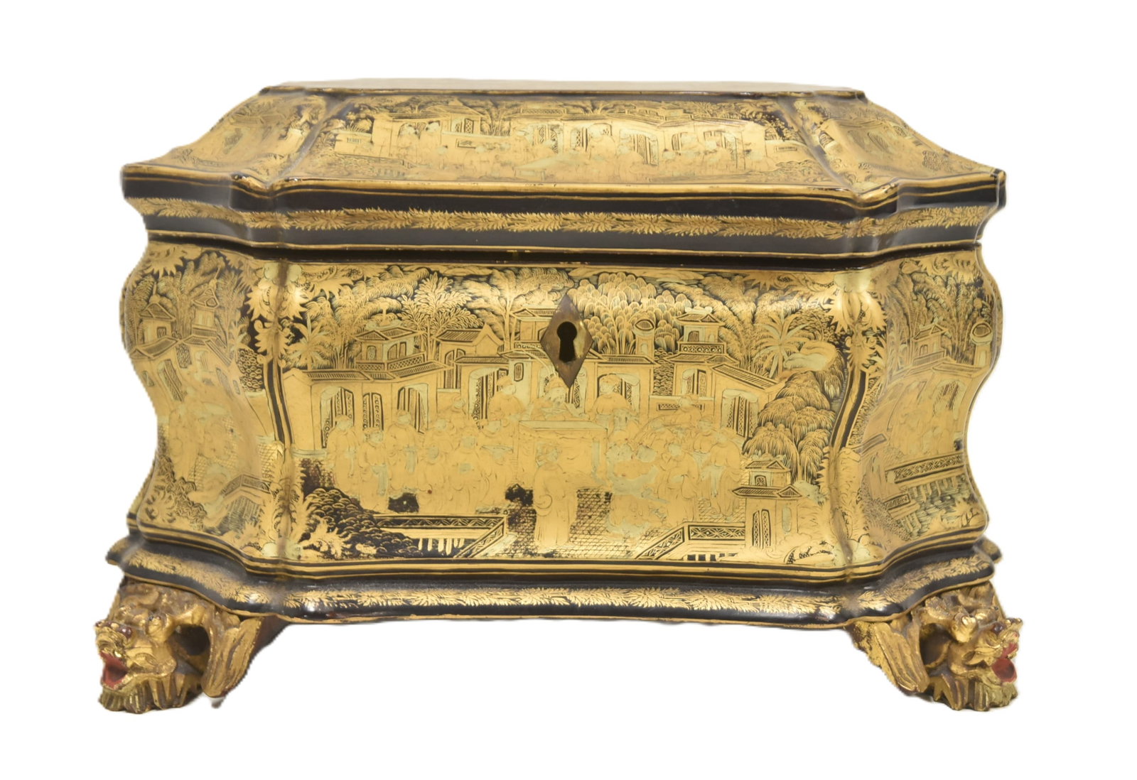 FINE CHINESE EXPORT TEA CADDY BOX (1 of 20)