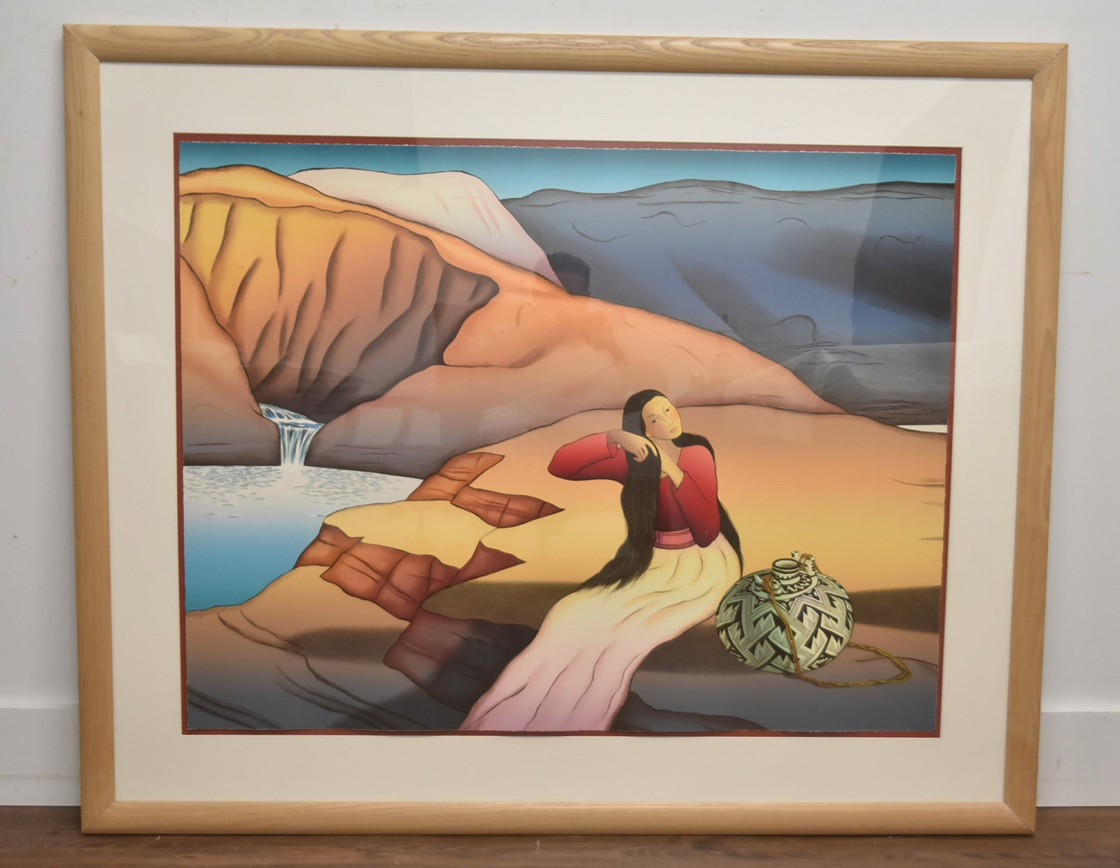 RC GORMAN "WATERFALL" SERIGRAPH (1 of 10)
