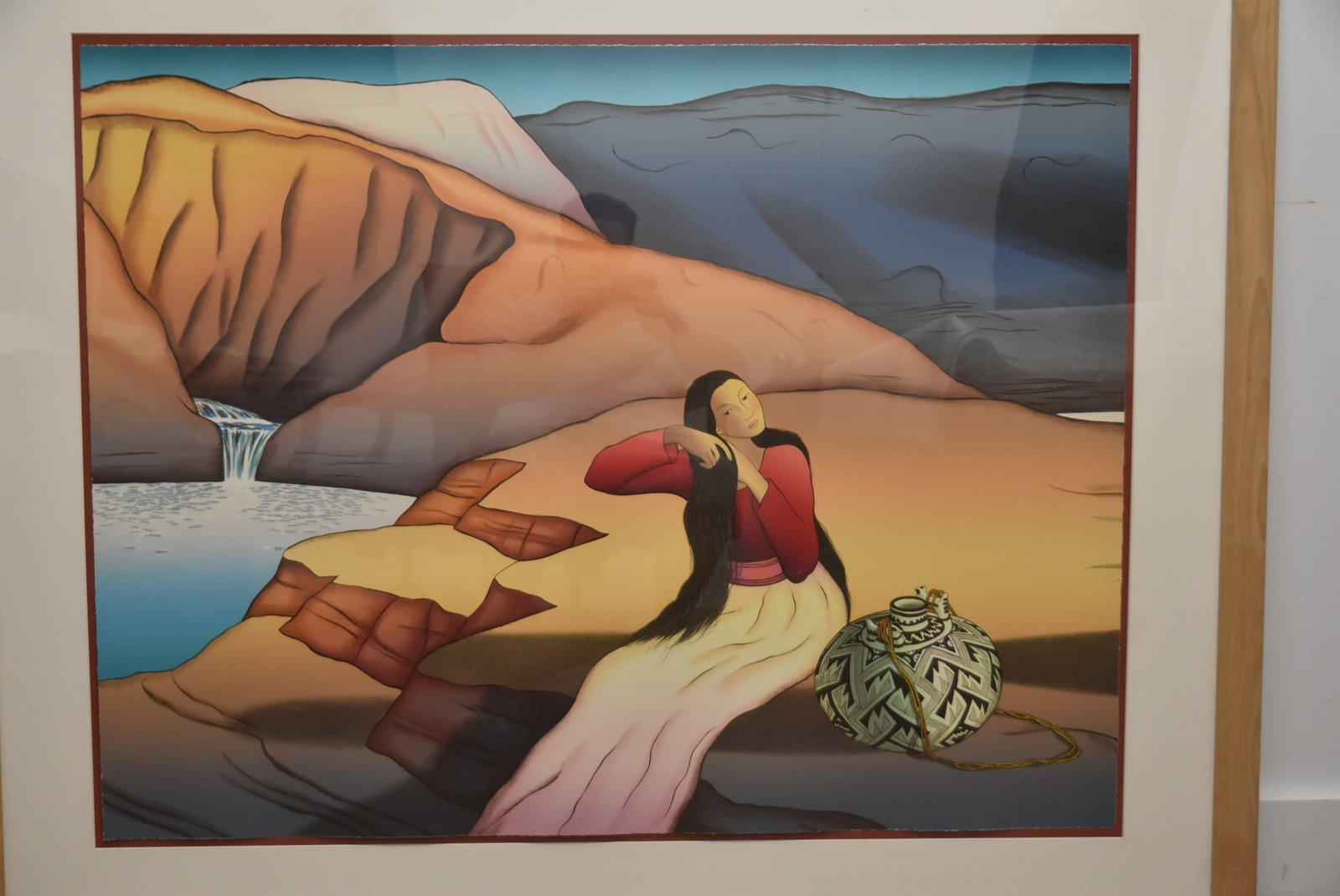 RC GORMAN "WATERFALL" SERIGRAPH - 3