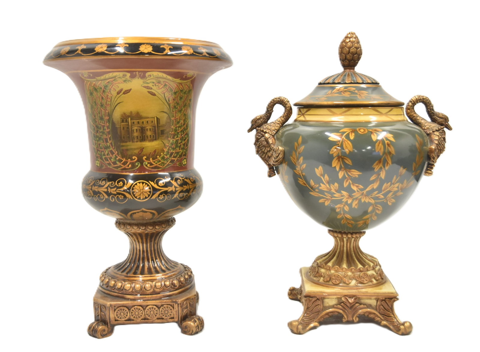 (2) DECORATIVE URNS (1 of 13)