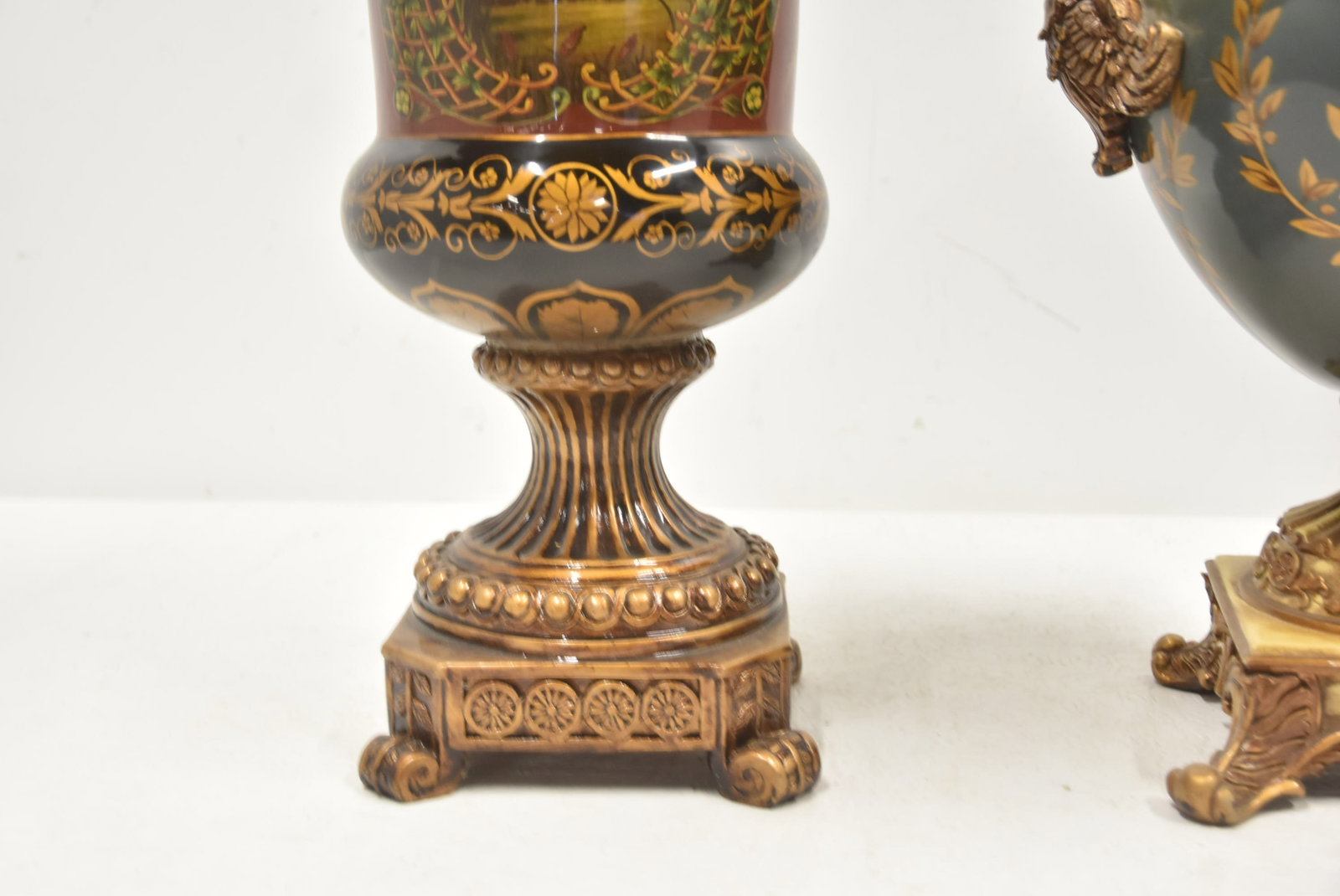 (2) DECORATIVE URNS - 3