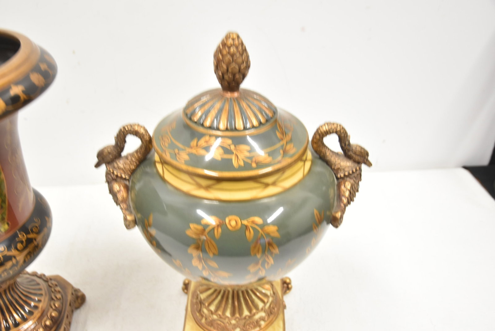 (2) DECORATIVE URNS - 7