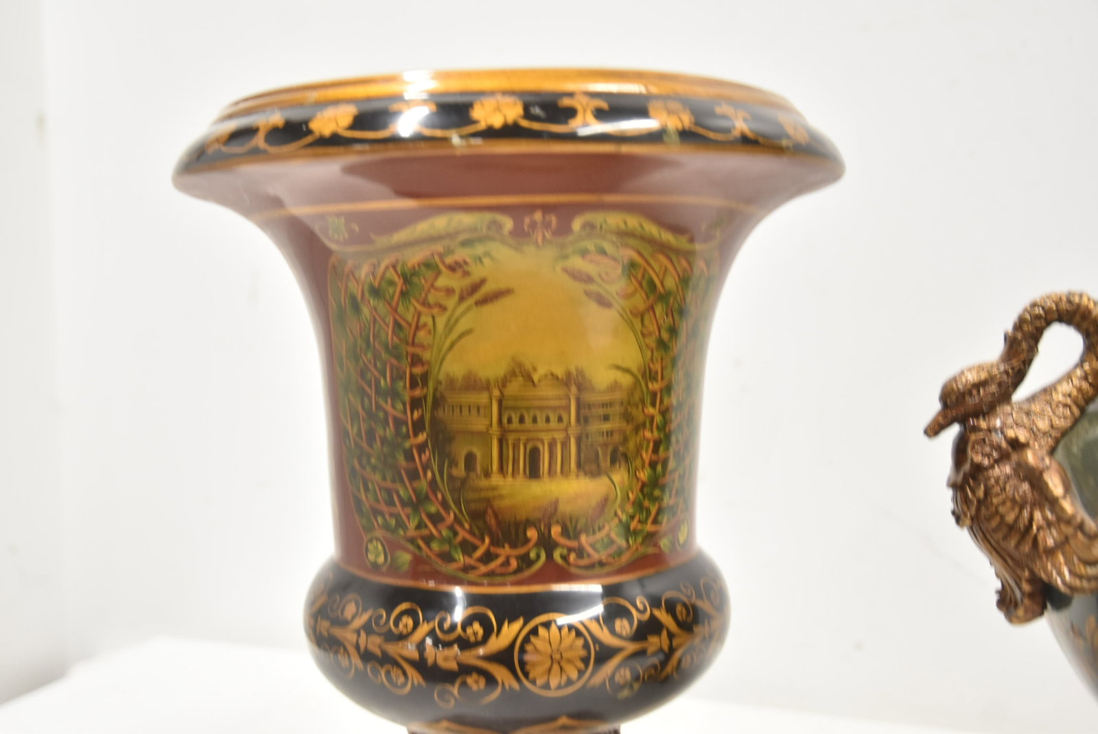 (2) DECORATIVE URNS - 9
