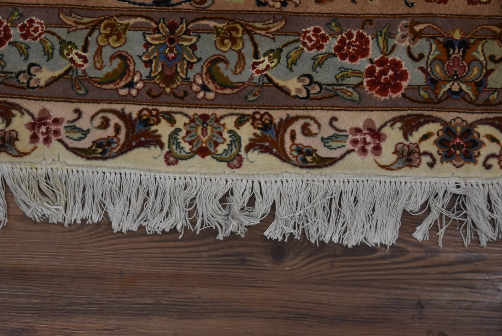 FINE ANTIQUE 10' x 13' TABRIZ CARPET - 10